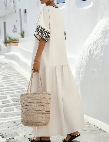 Rochie lunga SHEIN, crem
