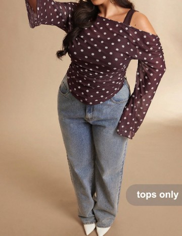 Bluza SHEIN CURVE, maro