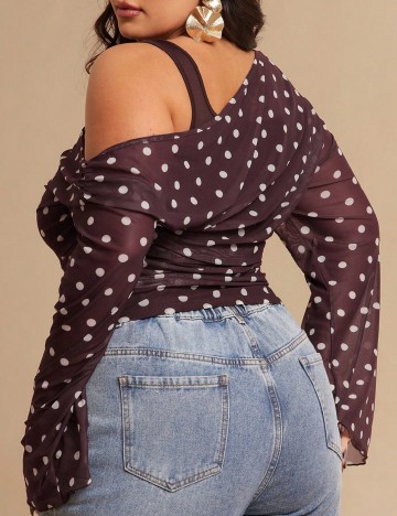 Bluza SHEIN CURVE, maro