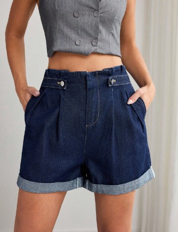 Pantaloni scurti SHEIN, bleumarin