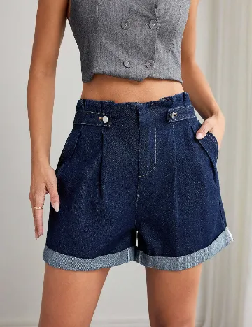 Pantaloni scurti SHEIN, bleumarin