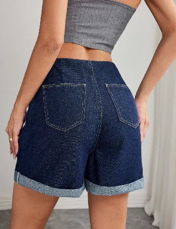 Pantaloni scurti SHEIN, bleumarin