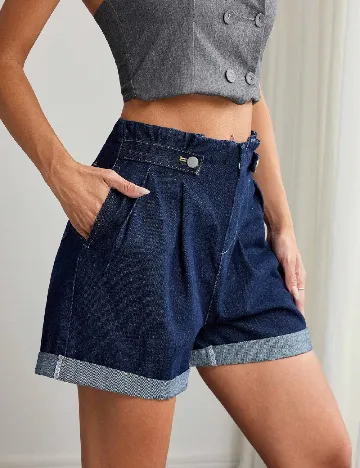 Pantaloni scurti SHEIN, bleumarin