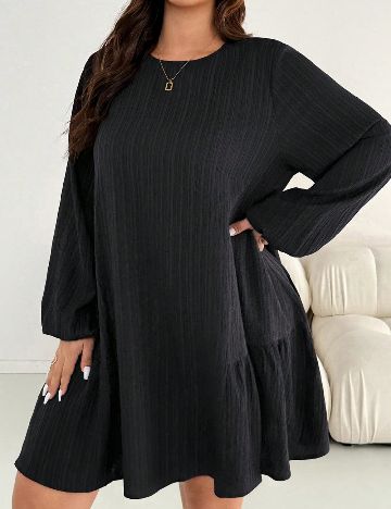 Rochie scurta SHEIN CURVE, negru