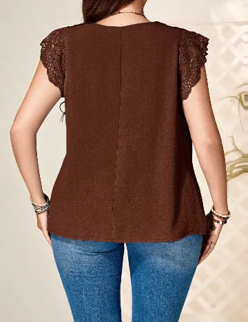 Bluza Emery Rose Curve, maro