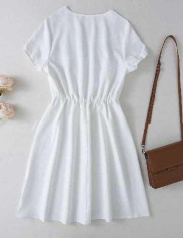 Rochie medie SHEIN, alb