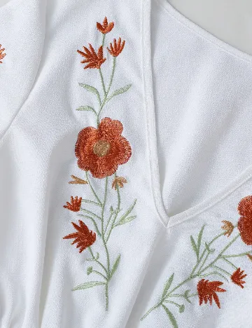 Rochie medie SHEIN, alb