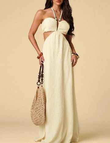 Rochie lunga SHEIN, gri deschis
