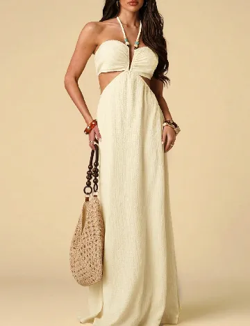 Rochie lunga SHEIN, gri deschis