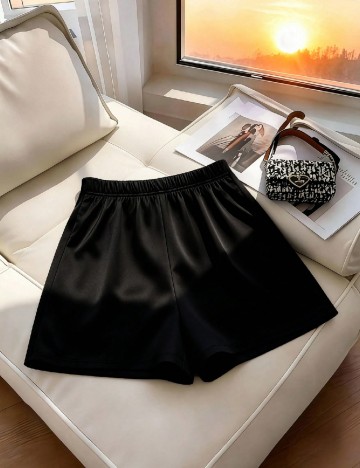 Fusta pantalon SHEIN CURVE, negru