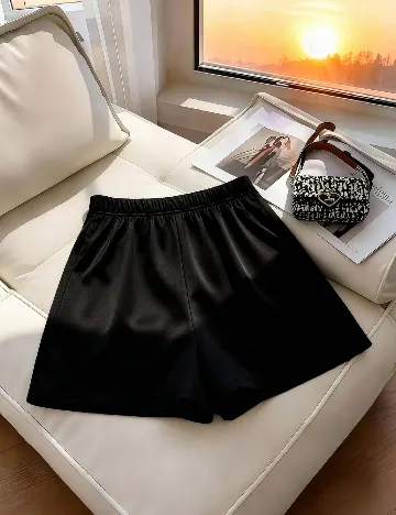 Fusta pantalon SHEIN CURVE, negru