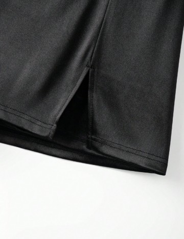 Fusta pantalon SHEIN CURVE, negru