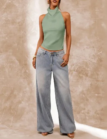 Top SHEIN, verde