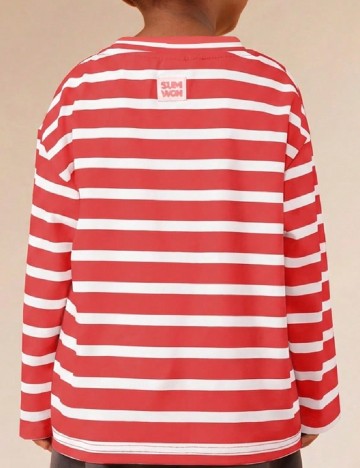 Bluza SUMWON, rosu/alb