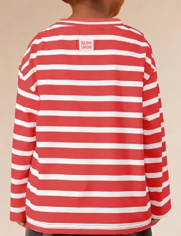 Bluza SUMWON, rosu/alb