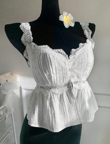 Top SHEIN CURVE, alb