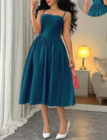 Rochie medie SHEIN, albastru