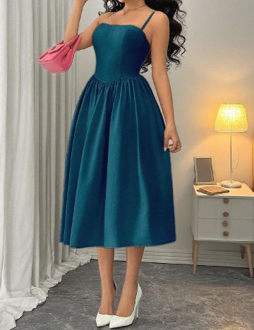 Rochie medie SHEIN, albastru