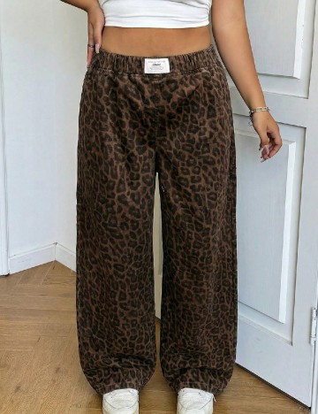 Blugi SHEIN CURVE, animal print
