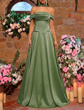 Rochie lunga SHEIN, verde
