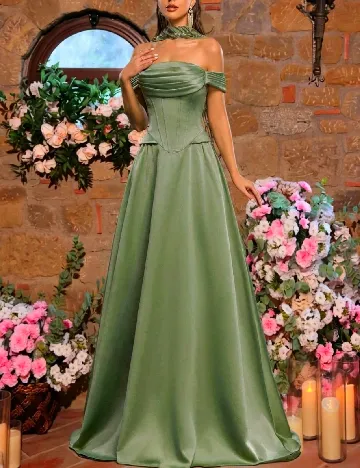 Rochie lunga SHEIN, verde