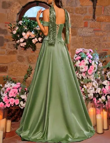 Rochie lunga SHEIN, verde
