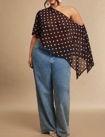 Bluza SHEIN CURVE, maro