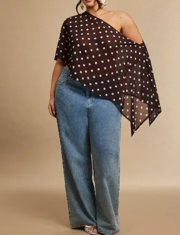 Bluza SHEIN CURVE, maro