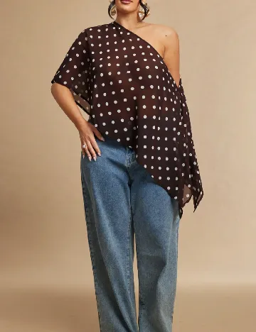 Bluza SHEIN CURVE, maro
