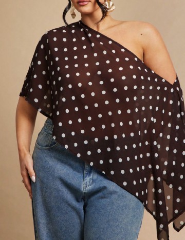 Bluza SHEIN CURVE, maro
