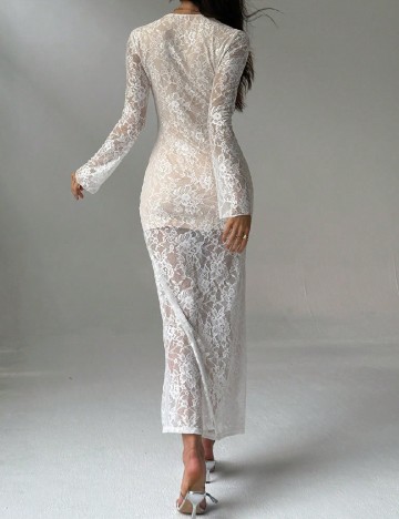 Rochie lunga SHEIN, alb