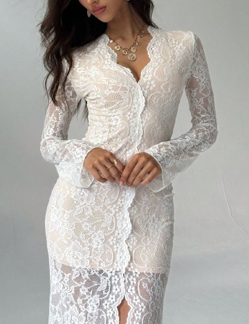 Rochie lunga SHEIN, alb
