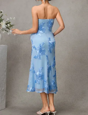 Rochie medie SHEIN Maternity, albastru