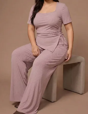 Compleu SHEIN CURVE, roz