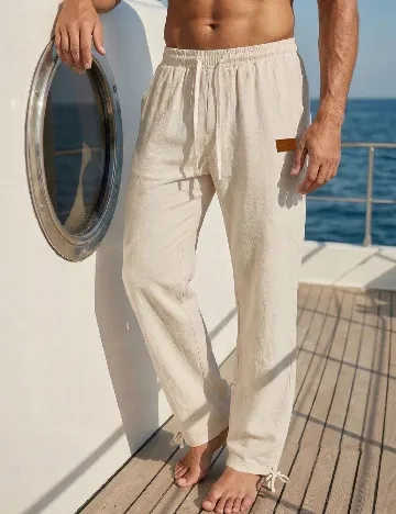 Pantaloni SHEIN, crem