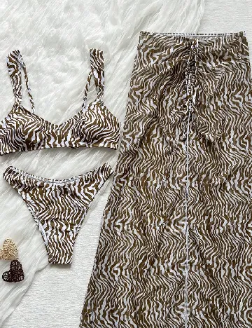 Costum de baie SHEIN, verde