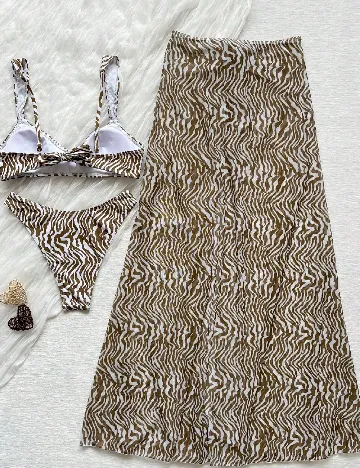 Costum de baie SHEIN, verde