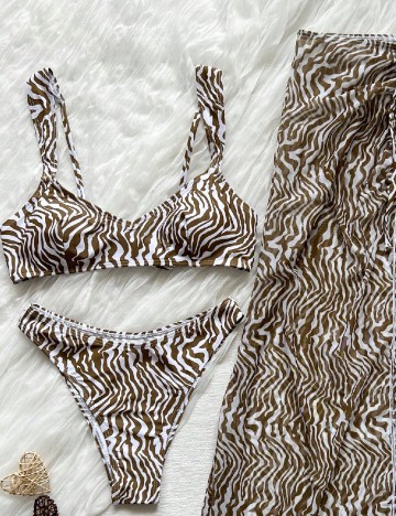 Costum de baie SHEIN, verde