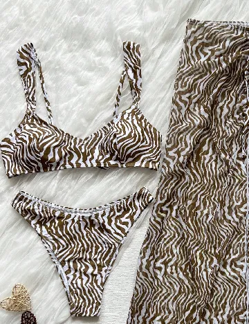Costum de baie SHEIN, verde