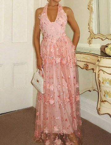 Rochie lunga SHEIN, roz