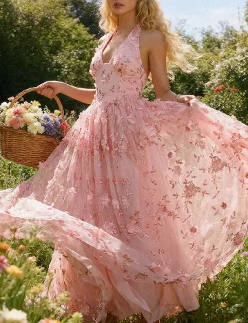Rochie lunga SHEIN, roz