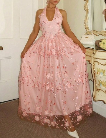 Rochie lunga SHEIN, roz