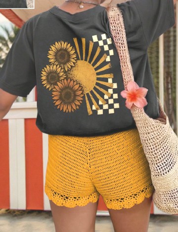 Tricou SHEIN CURVE, gri