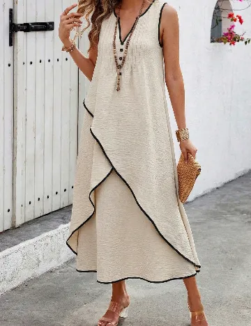 Rochie medie SHEIN, bej