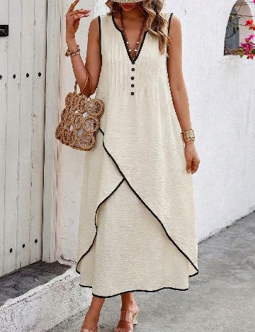 Rochie medie SHEIN, bej