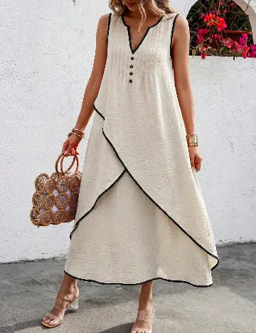 Rochie medie SHEIN, bej