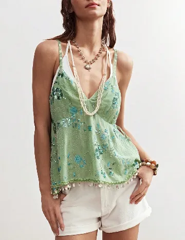 Top SHEIN, verde