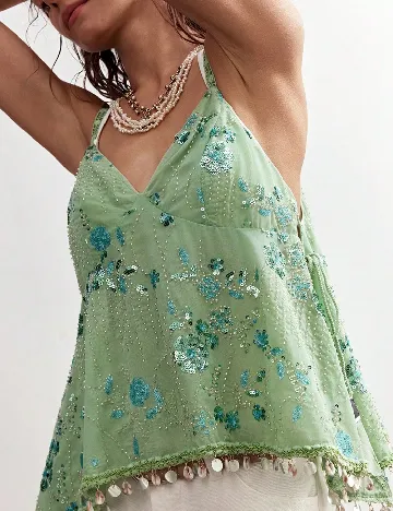 Top SHEIN, verde