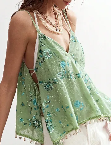 Top SHEIN, verde