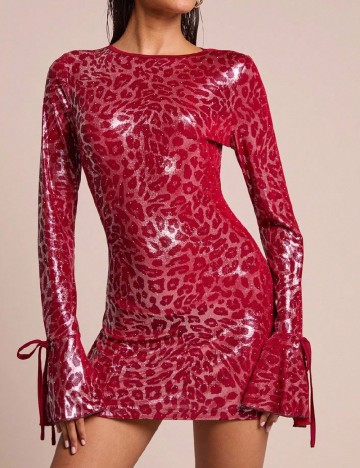 Rochie scurta SHEIN, rosu